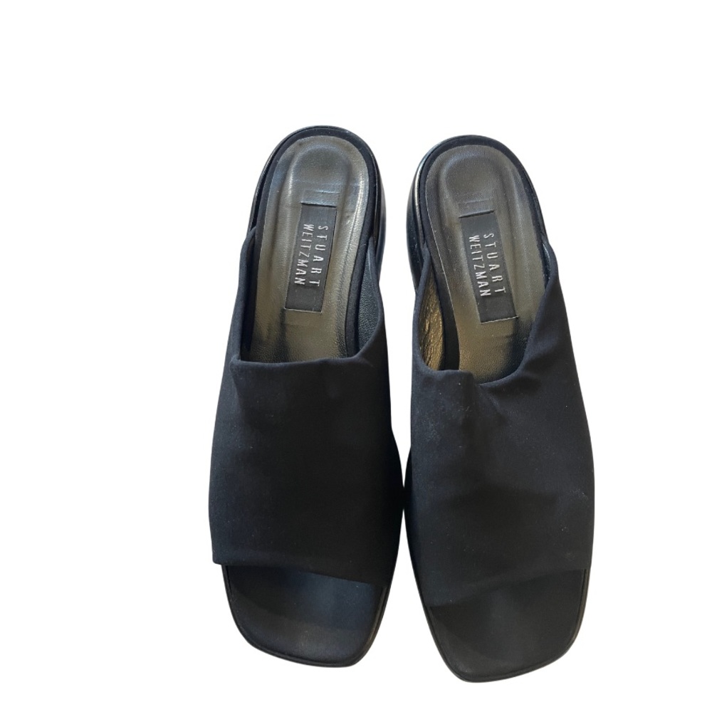 Stuart Weitzman size 10 slide on heel open toed heel